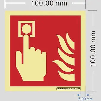 Fire Alarm Call Point (No Text) Sign Firemaster247
