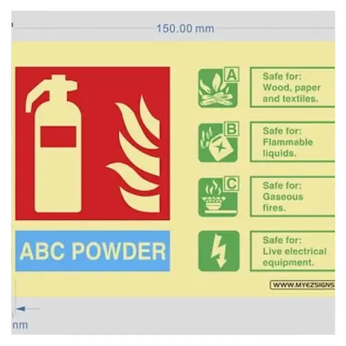 ABC Powder Fire Extinguisher Sign Firemaster247