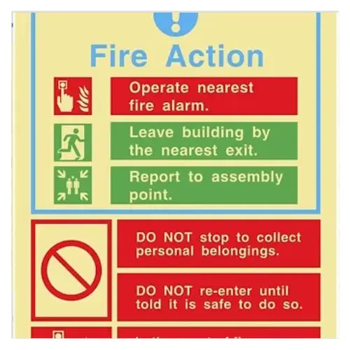 Fire Action Notice Sign Firemaster247
