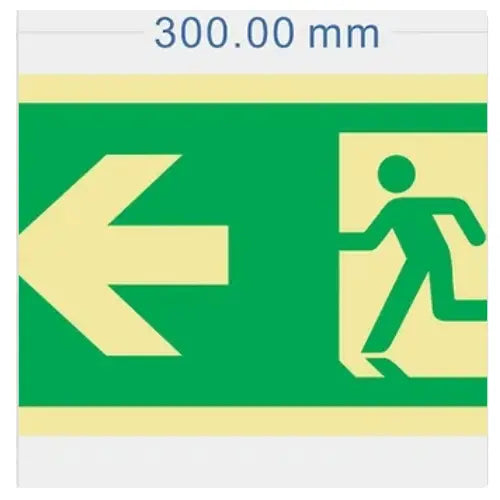 Emergency Exit To The Left Sign Firemaster247