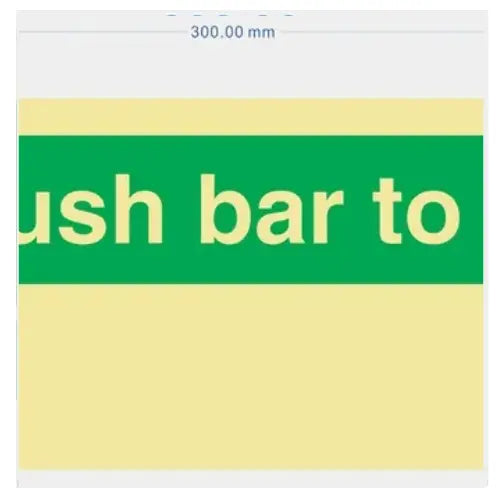 Push Bar To Open Sign Firemaster247