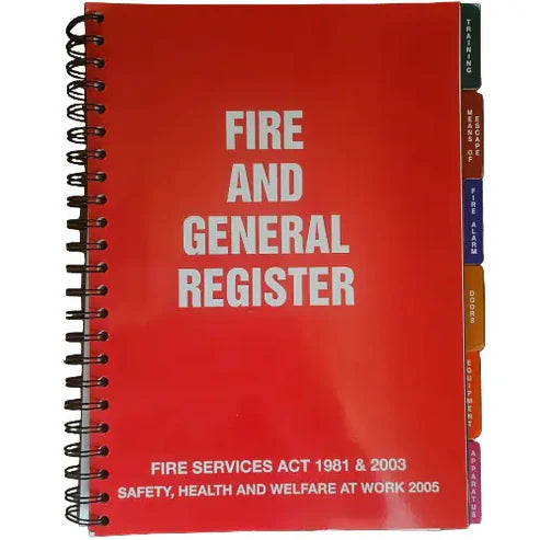 Fire Log Book for Workplace Fire Safety Compliance